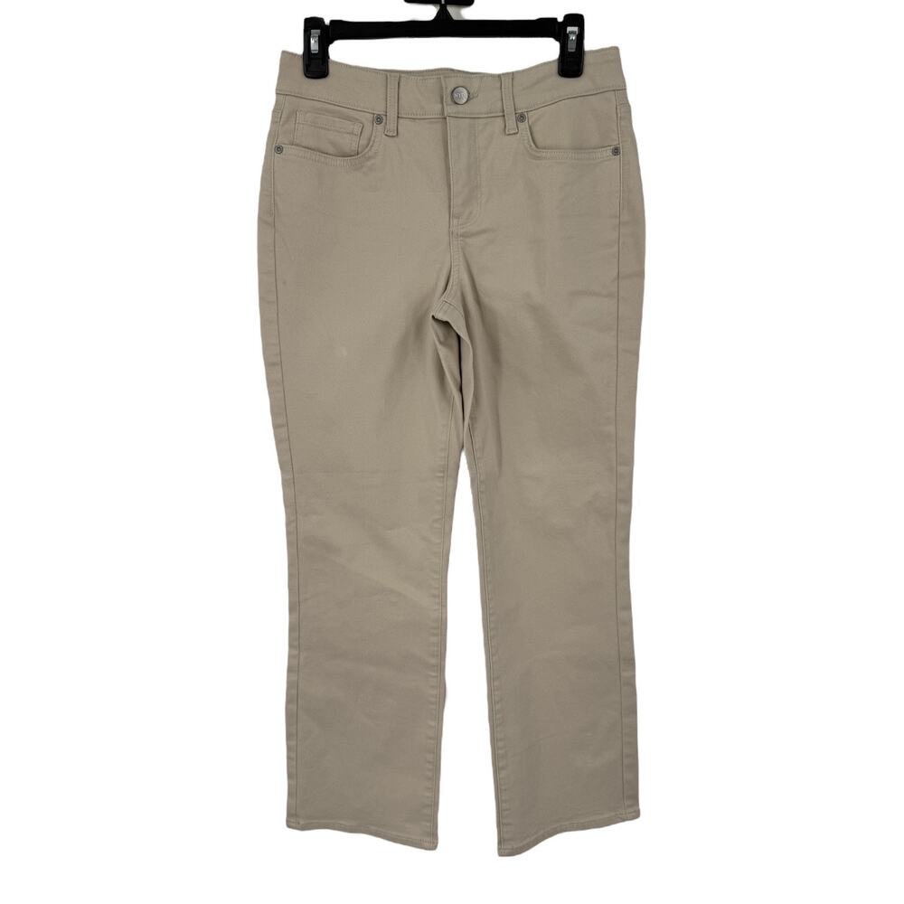 NYDJ Jeans Marilyn Straight Ankle tan size 4